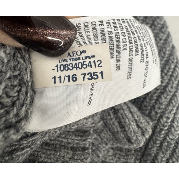 American Eagle Womens XS Professor Academia Button Down Knit Cardigan Collegiate - Picture 5 of 8